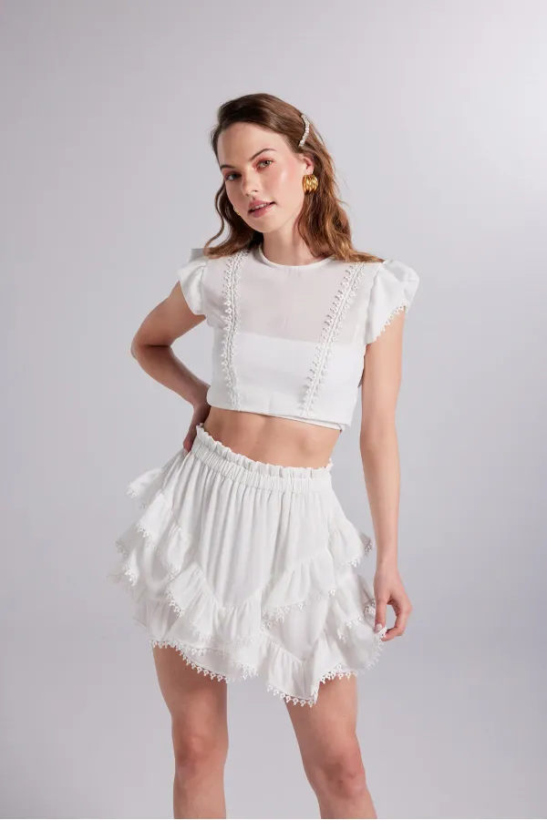 Chemisier blanc Pixie