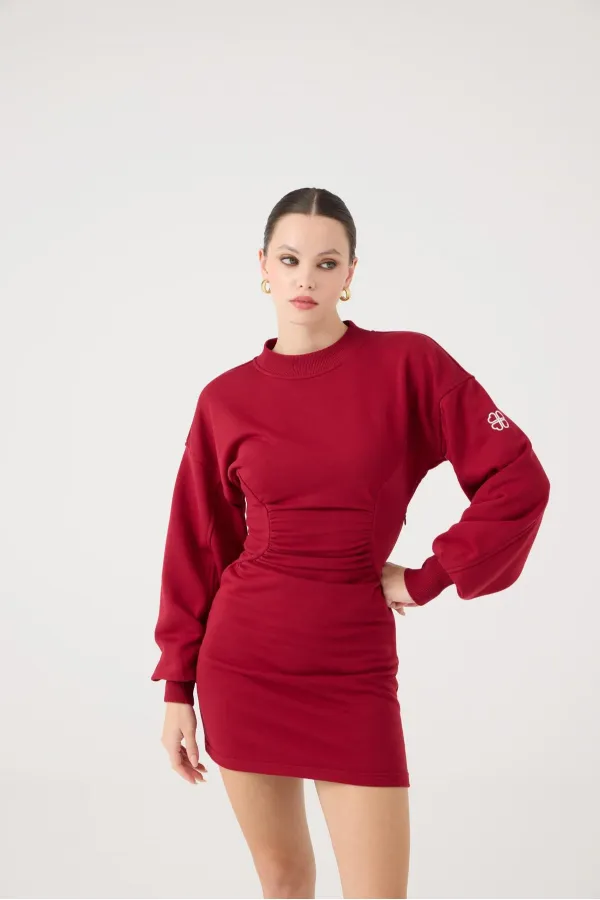 Nancy Dress Burgundy