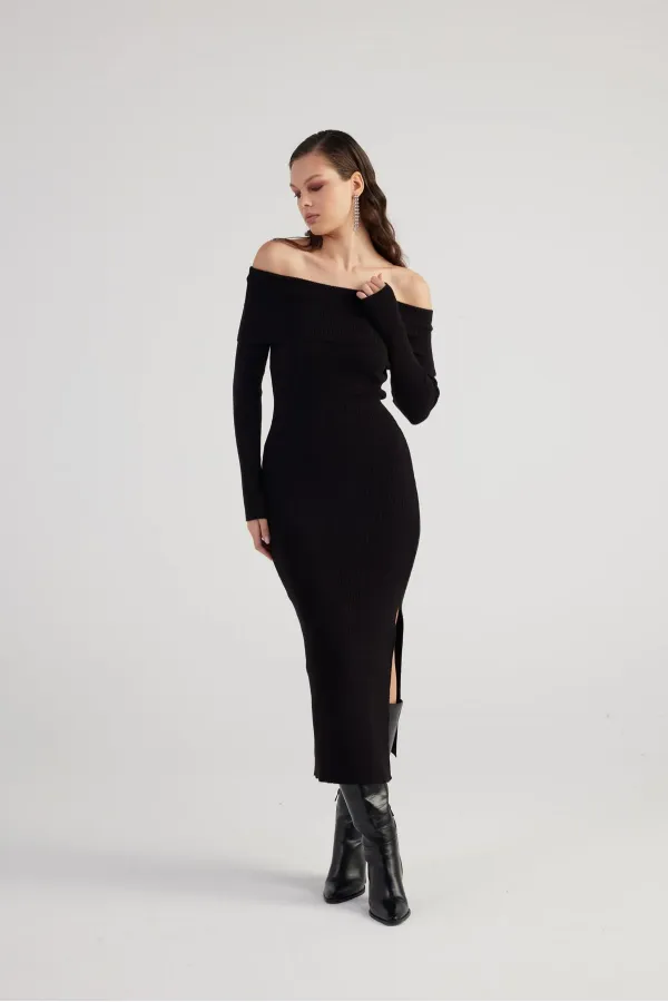 Tilda Knit Dress Black