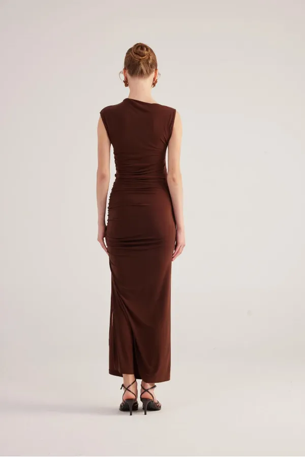 Robe Lily marron