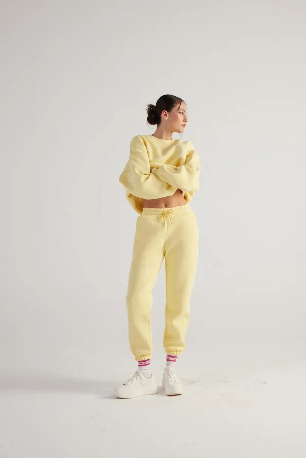 Fine Eşofman Altı Sarı