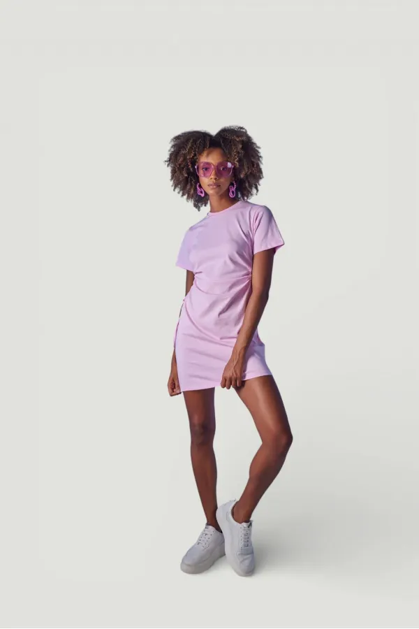 Wex Tshirt Elbise Pembe