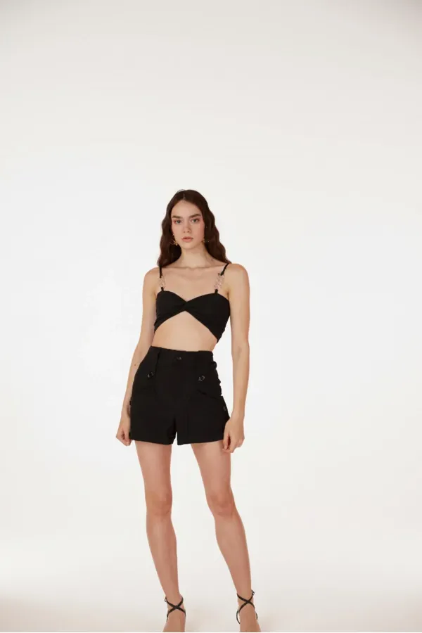 Rise Şort Siyah