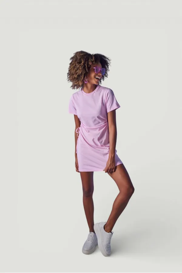 Wex Tshirt Elbise Pembe