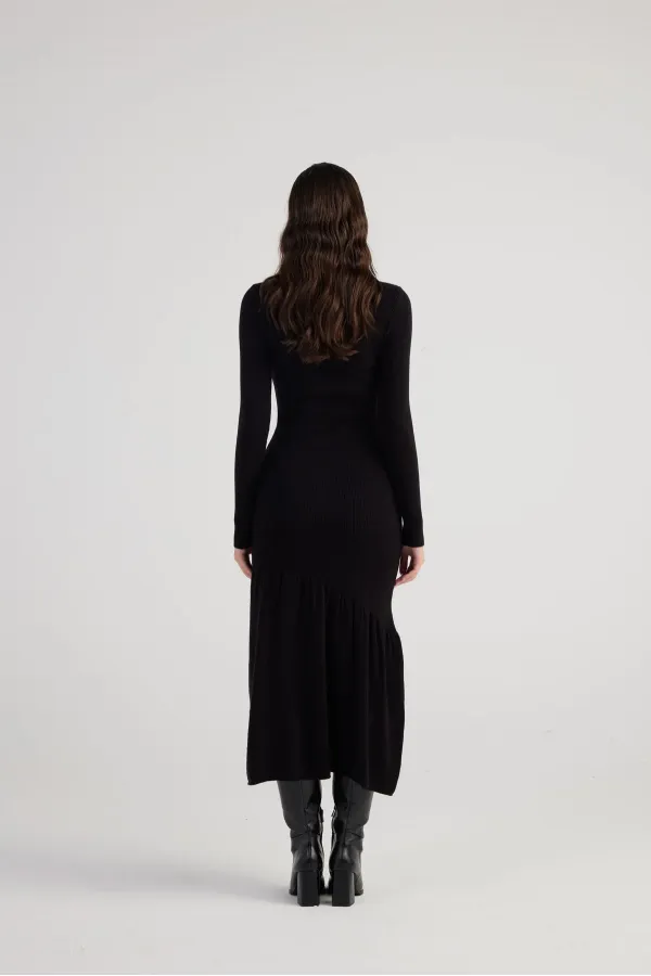 Sally Knit Dress Black