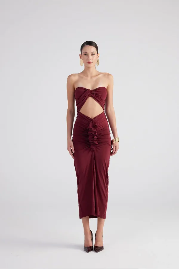 Robe Hailey bordeaux