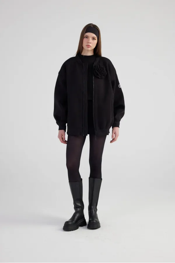 Veste bomber Alexa noire
