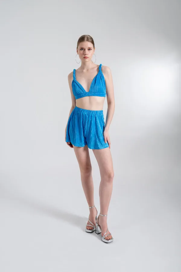 Bustier confortable bleu