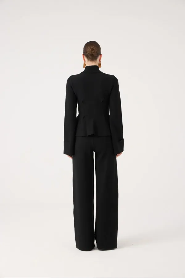 Madeline Knitwear Suit Black