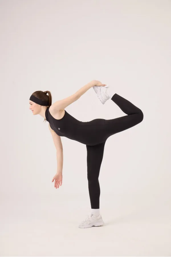 Combinaison de motarde sans manches avec fermeture éclair, noire