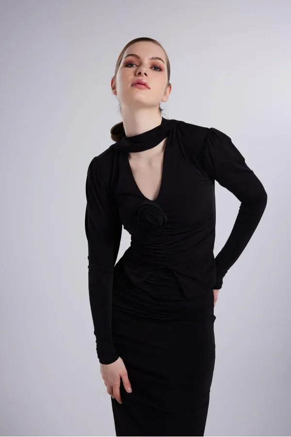 Serre Blouse Black