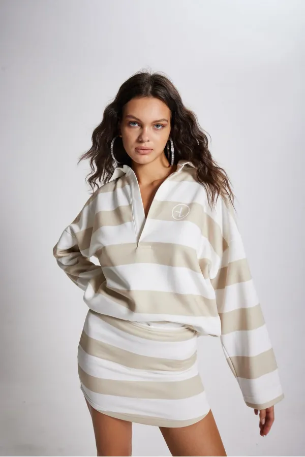 Sweat-shirt Fortune beige