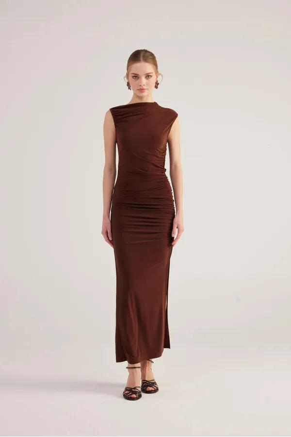 Robe Lily marron