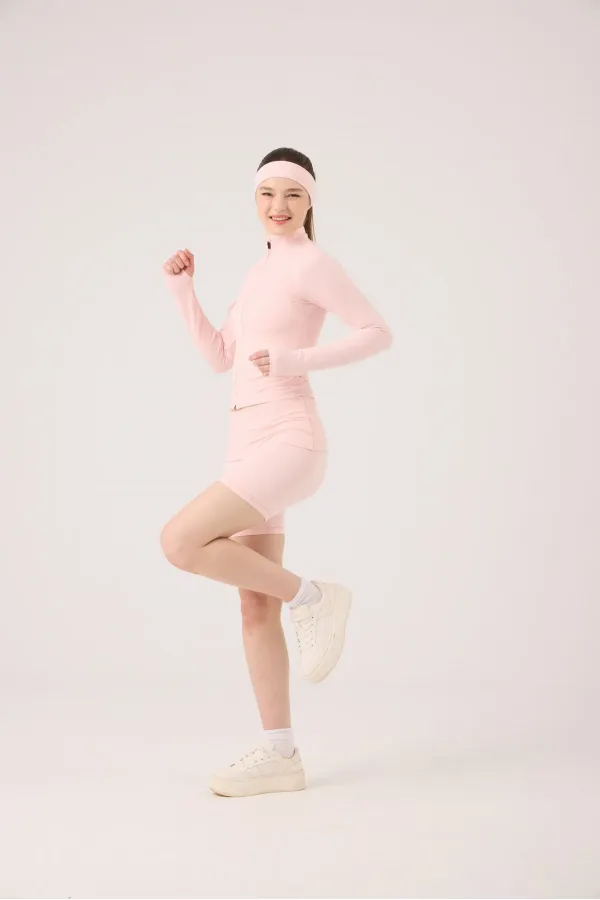 Beli Kıvrımlı Mini Kacie Şort Pembe