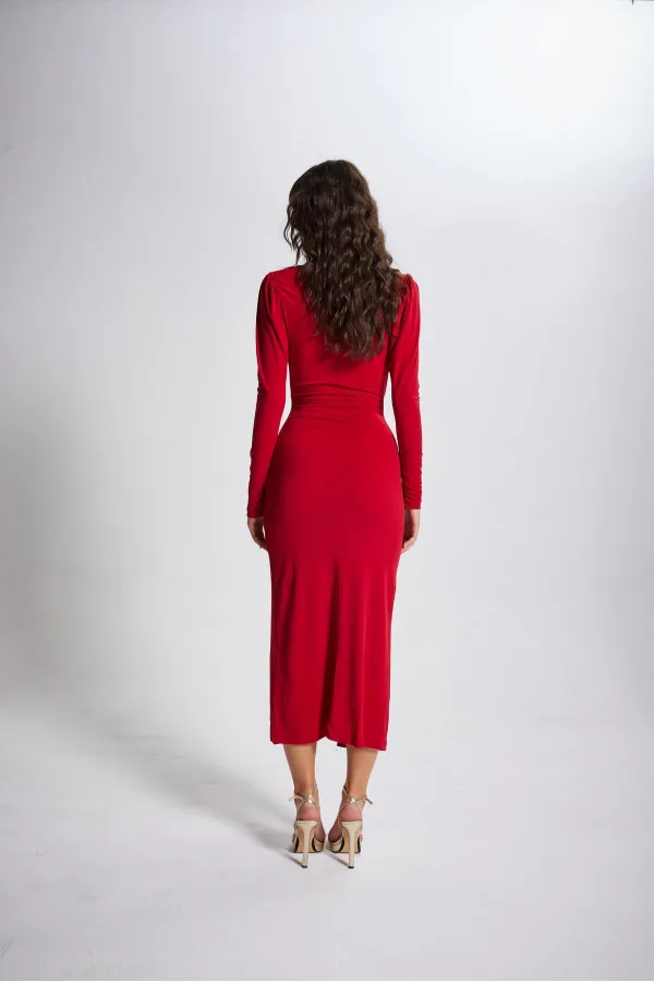 Robe rouge clair de lune