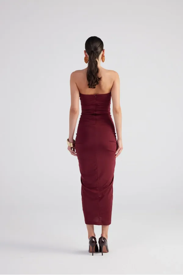 Robe Hailey bordeaux