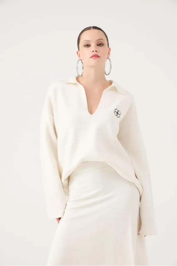 Zoi Knitwear Sweater White