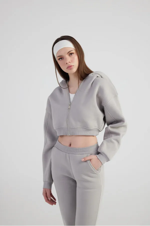 Mixed Sweatshirt Gray