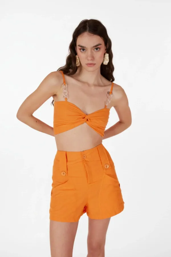 Rise Şort Turuncu