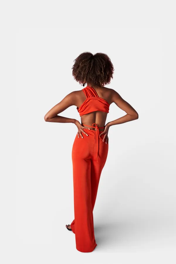 Pantalon orange Béatrice