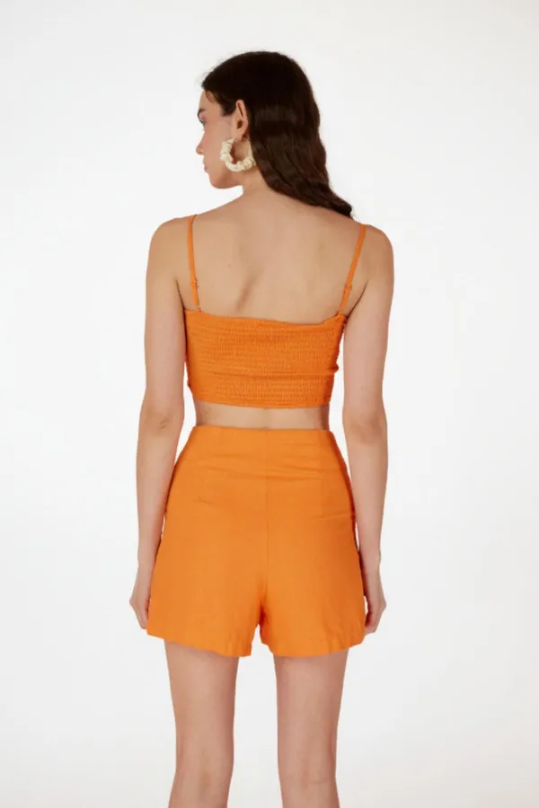 Rise Chain Blouse Orange