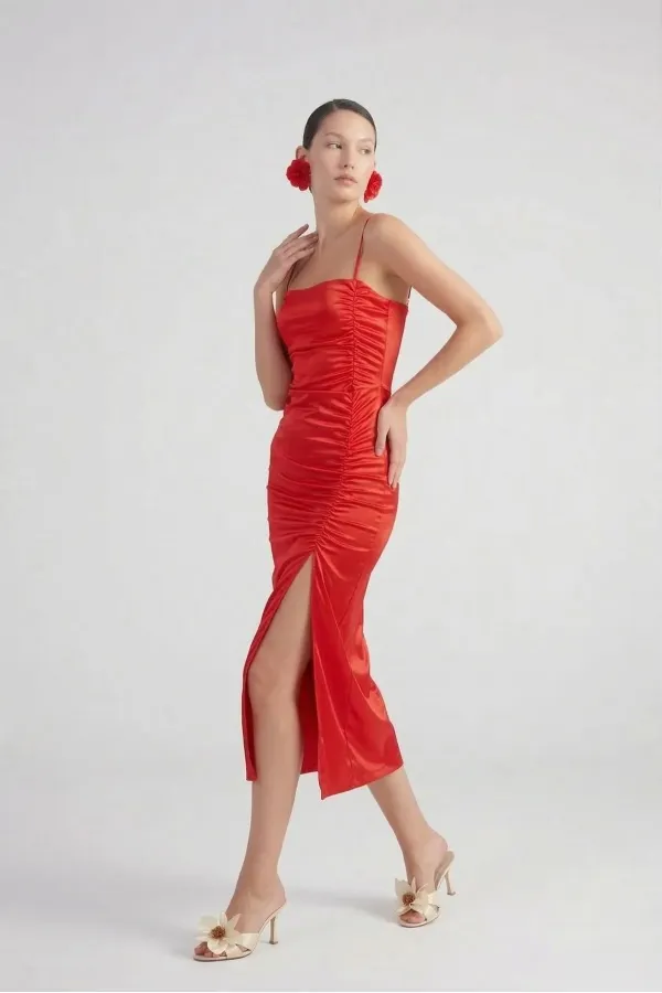 Dipsy Elbise Kırmızı