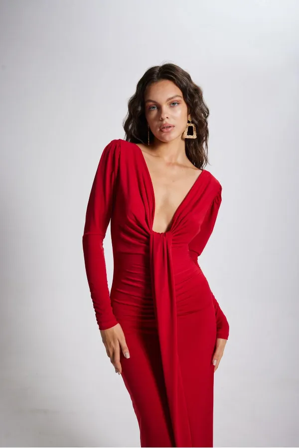 Robe rouge clair de lune