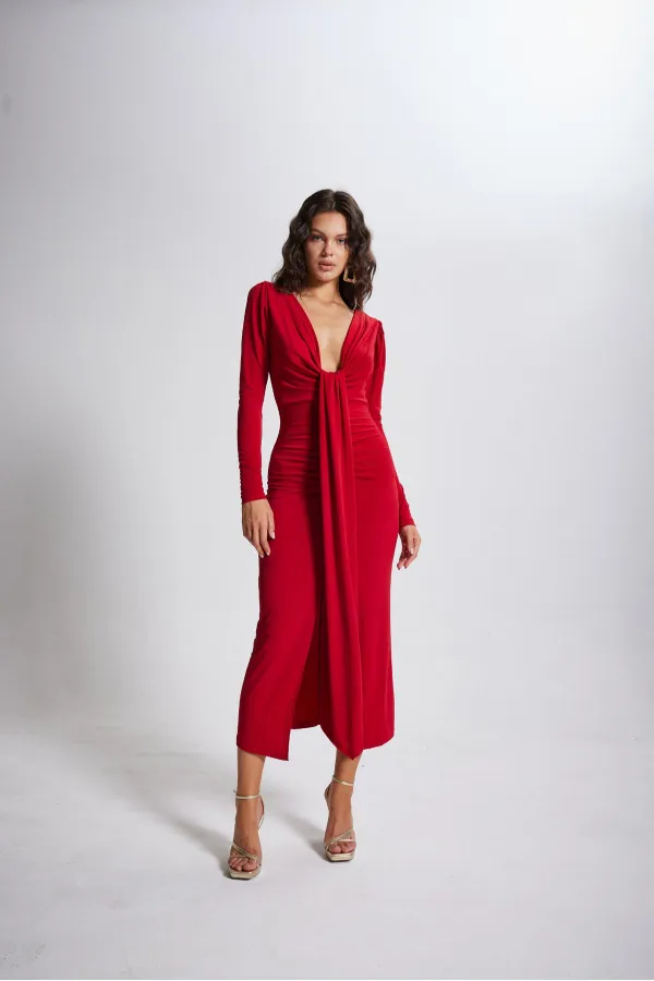 Robe rouge clair de lune