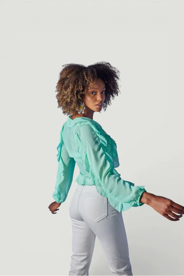 Elsa Bluz Yeşil