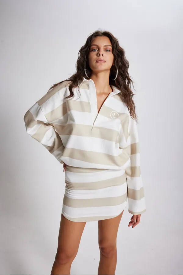 Sweat-shirt Fortune beige