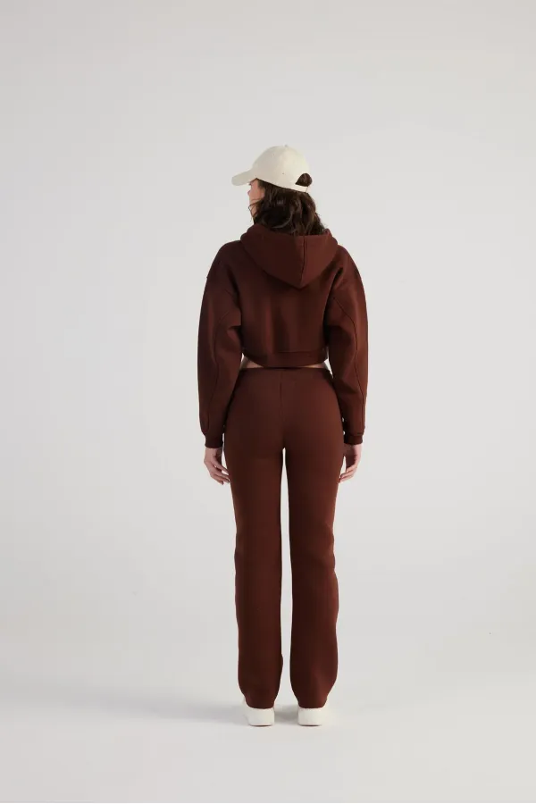 Mixed Sweatshirt Brown