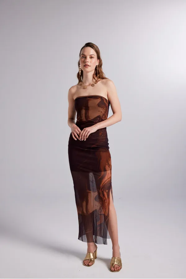 Mocha Dress Brown