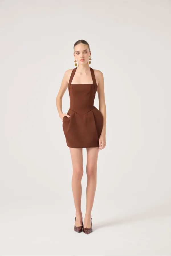 Yerry Dress Brown