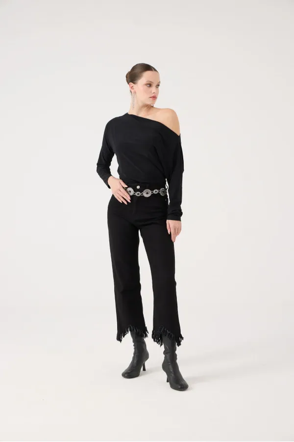 Swan Jean Pantolon Siyah