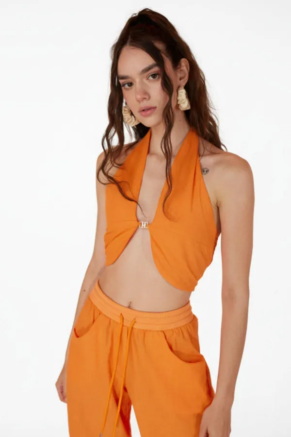 Rise Accessory Blouse Orange