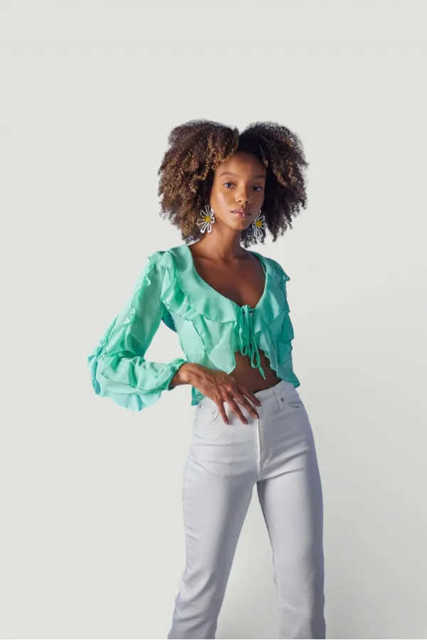 Elsa Bluz Yeşil