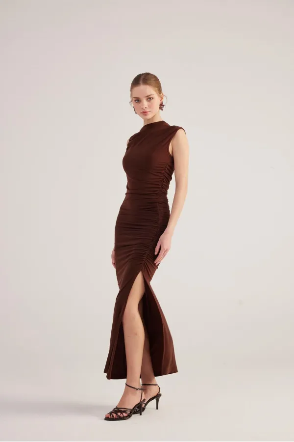 Robe Lily marron