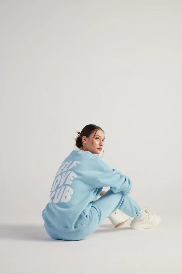 Fluffy Sweatshirt Blue