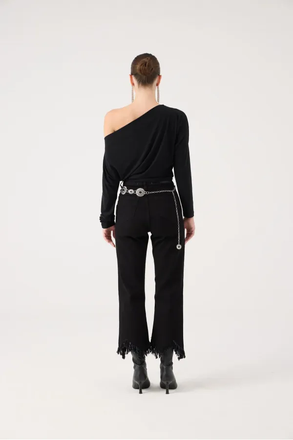 Swan Jean Pantolon Siyah