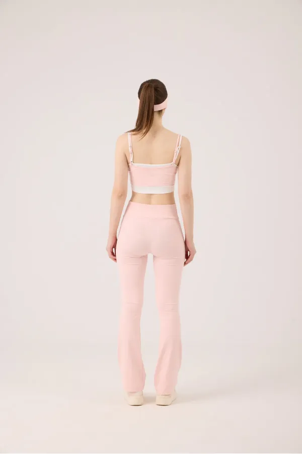 High Waist Flare Fabiola Leggings Pink
