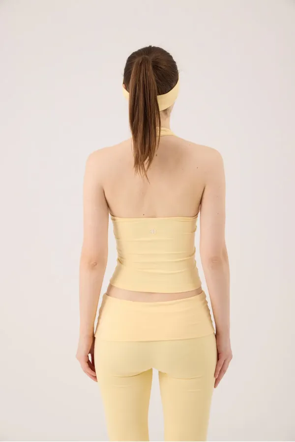 Ellen Halter Neck Bustier Yellow