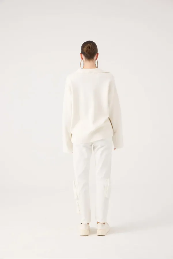 Serenity Jean Pantolon Beyaz