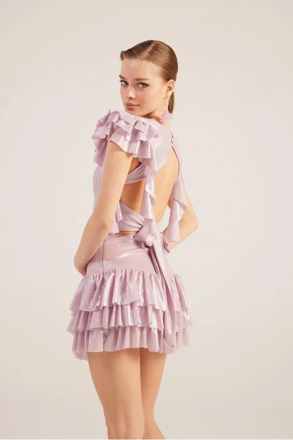 Combinaison rose de grand-mère