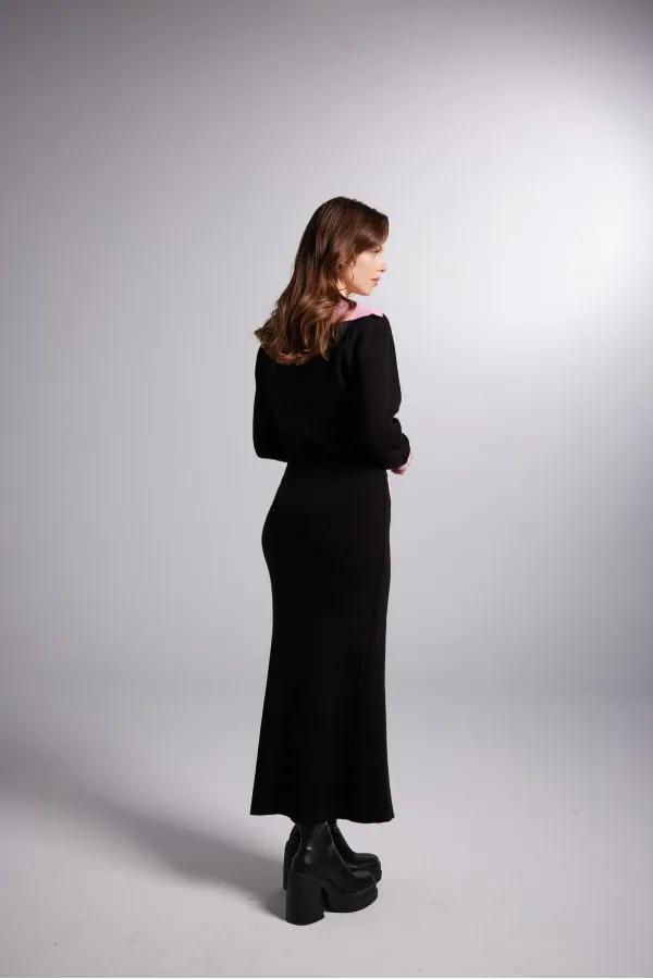 Elias Knit Dress Black