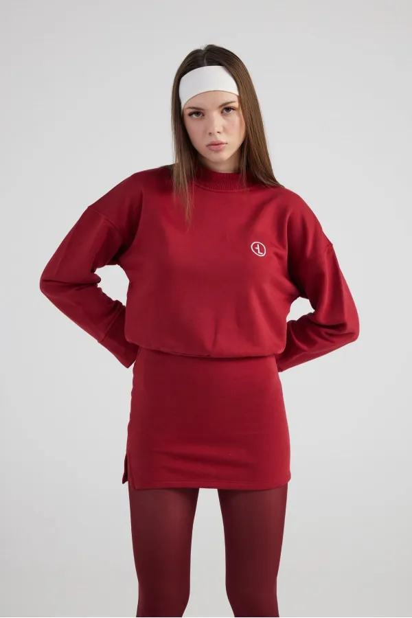 Claire Dress Burgundy