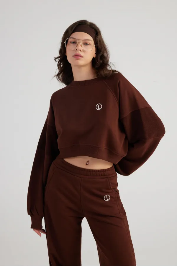 Sweat-shirt marron Cali