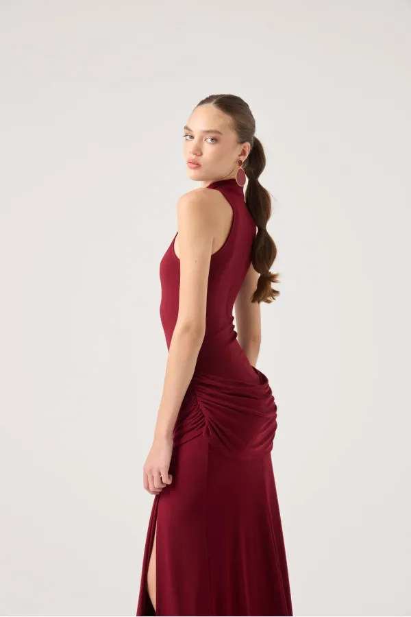 Valentina Dress Burgundy
