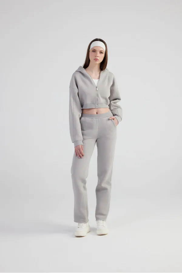 Pantalon de survêtement gris chiné