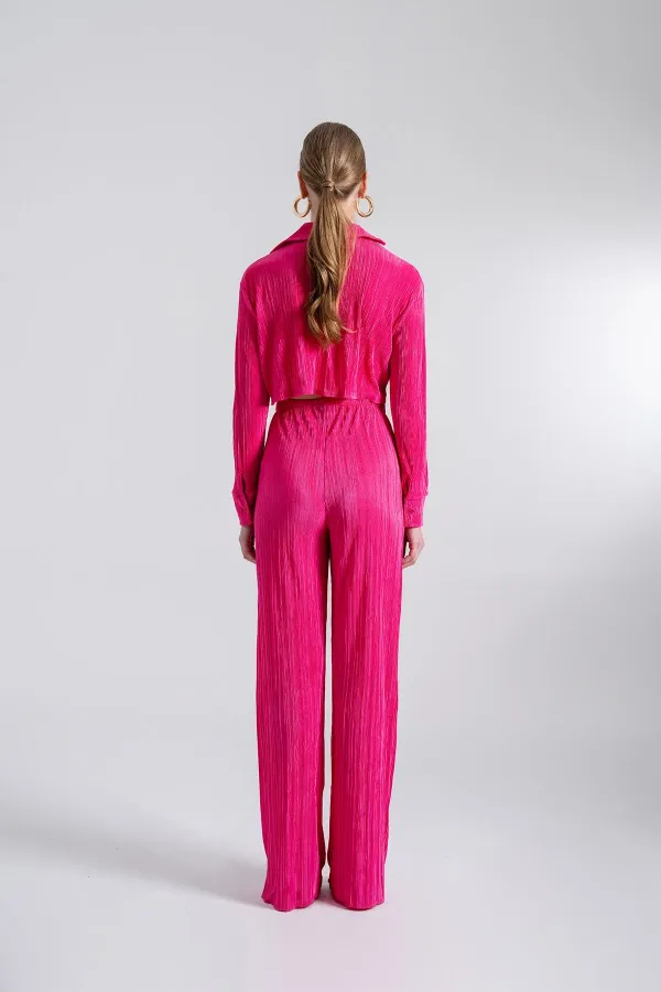Pantalon confortable rose