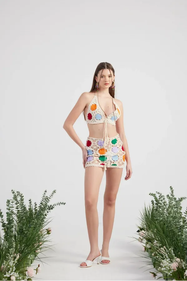 Joia Triko Takım Bej